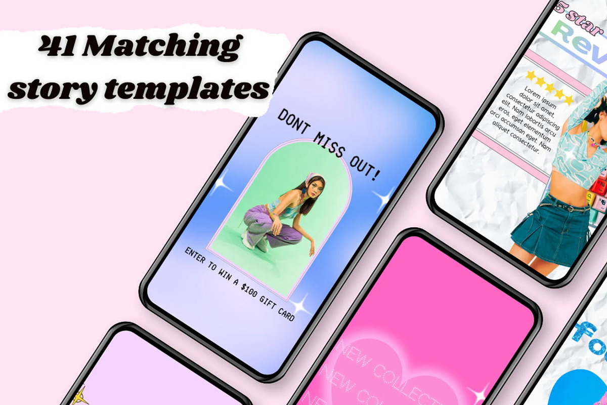 Y2K AESTHETIC 82 Instagram Templates, a Social Media Template by PLANETSEL (Photo 3 of 7)