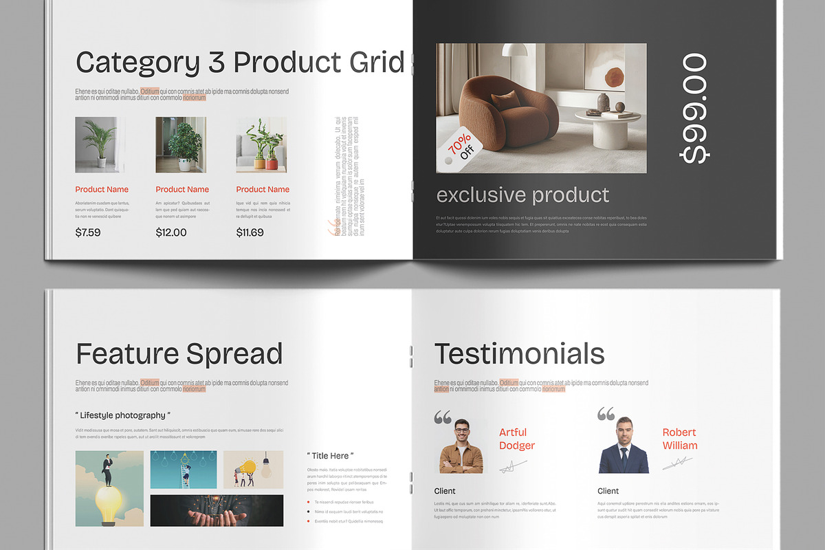 Modern Catalog Design for Business preview 5
