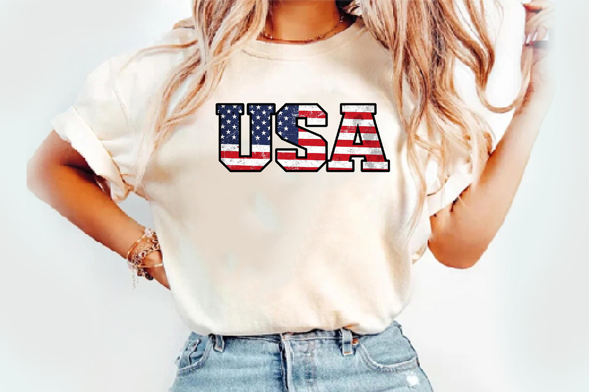 Distressed USA Png, an Illustration by Watercolor design (Photo 1 of 3)