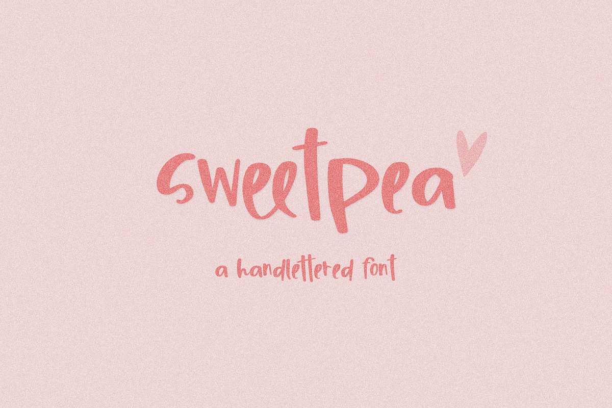 Sweetpea Handwriting Font, a Handwritten Font by Beck McCormick (Photo 1 of 10)