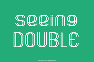Seeing Double Font