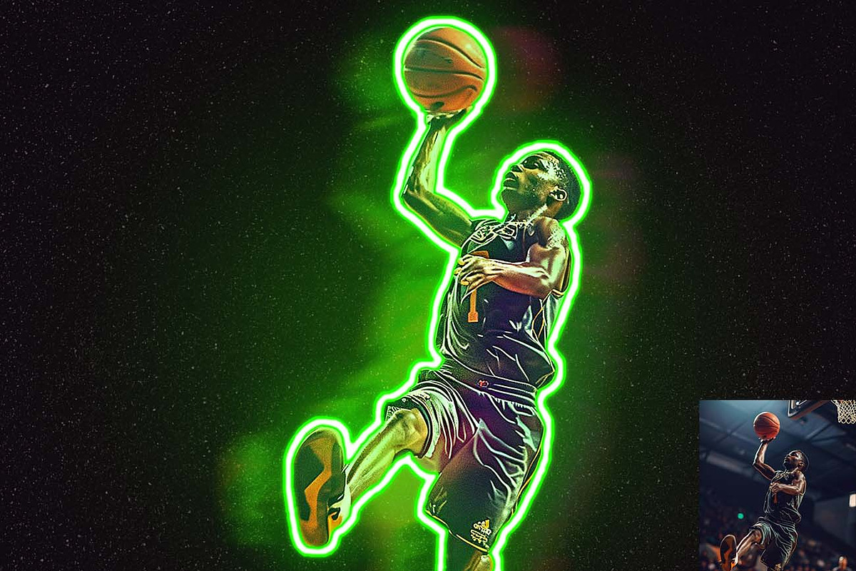 Neon Glow FX Photoshop Action, an Action Add-On by Studio Retouch (Photo 4 of 13)