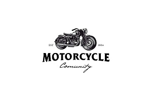 Automotive Classic Motorbike Logo, a Branding & Logo Template by Glowin_studio