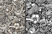 Soccer Graphic Doodle Patterns, a Pattern Graphic by BALABOLKA (Thumbnail 4 of 6)
