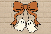 Halloween Ghost Bow Laser Cut SVG, an Object Graphic by Canvas Craft (Thumbnail 2 of 3)