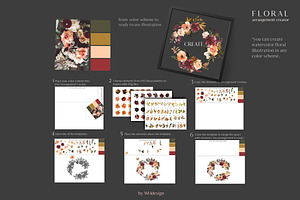 Watercolor Floral Bouquet Creator