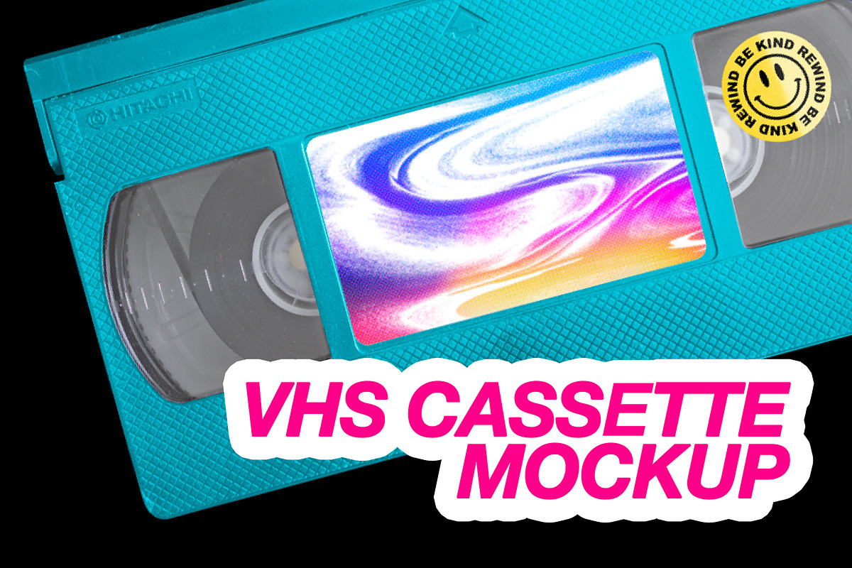 VHS Cassette Vintage Old Mockup, a Product Mockup by TuomoDesign (Photo 1 of 3)