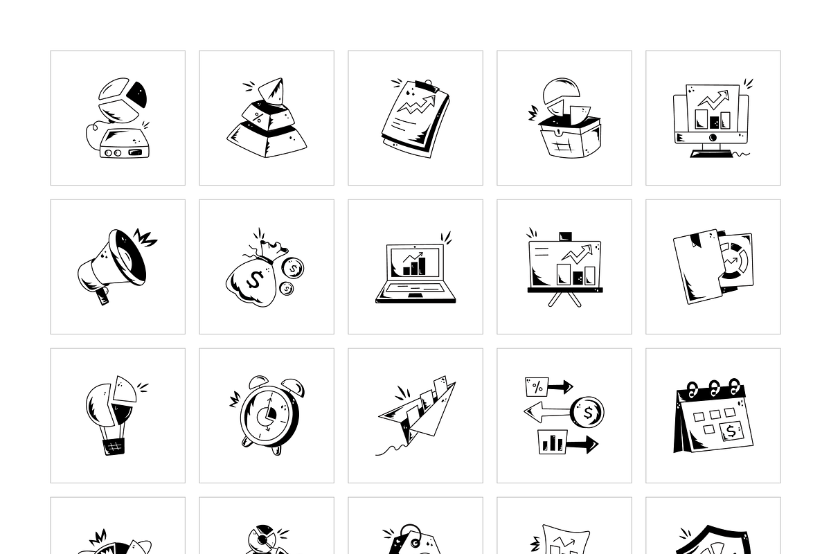 Animated Statistics Doodles, a Solid Icon by Prosymbols (Photo 5 of 7)