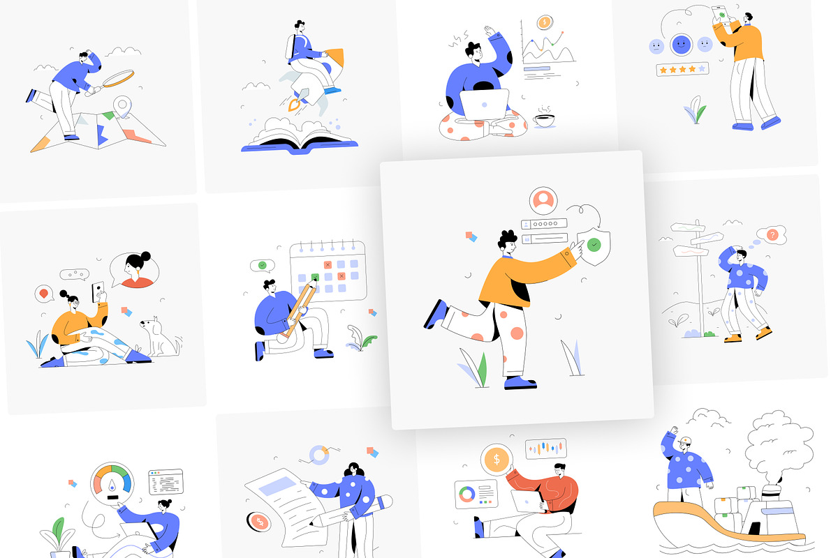 198 Agile Animated Illustrations, an Education Illustration by Vectors Market (Photo 4 of 11)