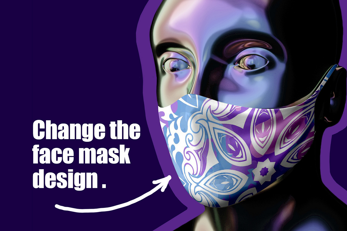 Face Mack NEW trand, a Mask Mockup by Radmila (Photo 11 of 11)