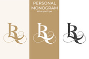 LR RL Wedding Monogram Logo, a Branding & Logo Template by LogoAV (Thumbnail 2 of 6)