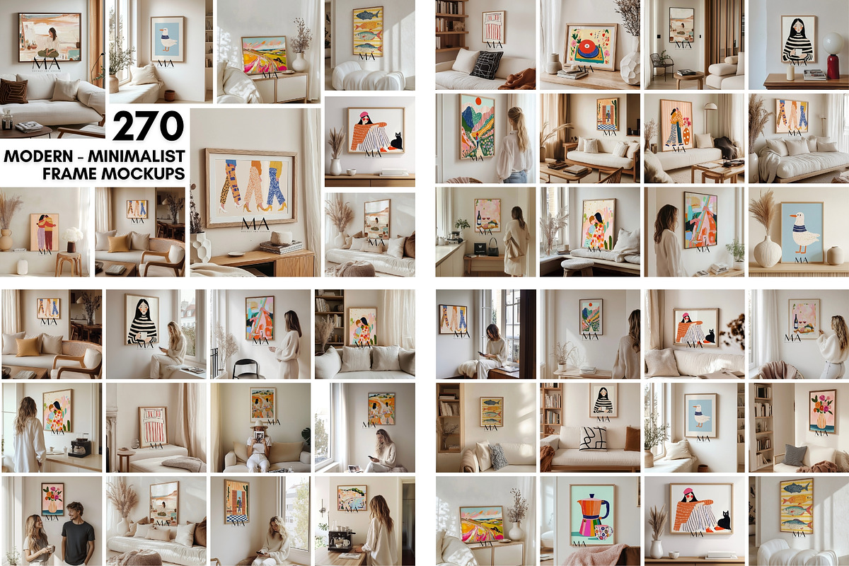 600 Frame Mockup Mega Bundle, a Household Mockup by Mockup Art Atelier (Photo 5 of 21)