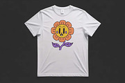 Cute Daisy Flower Machine Design, an Illustration by Purpose Ekbal (Thumbnail 3 of 3)
