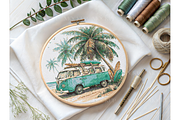 Earth Tones Embroidery Flat Lay, a Product Mockup by MockupWizard (Thumbnail 2 of 3)