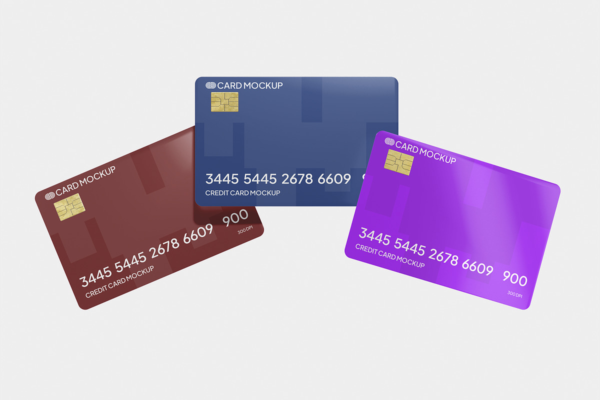Realistic Credit Card Mockup, an Advertising Mockup by Unerispace (Photo 1 of 5)