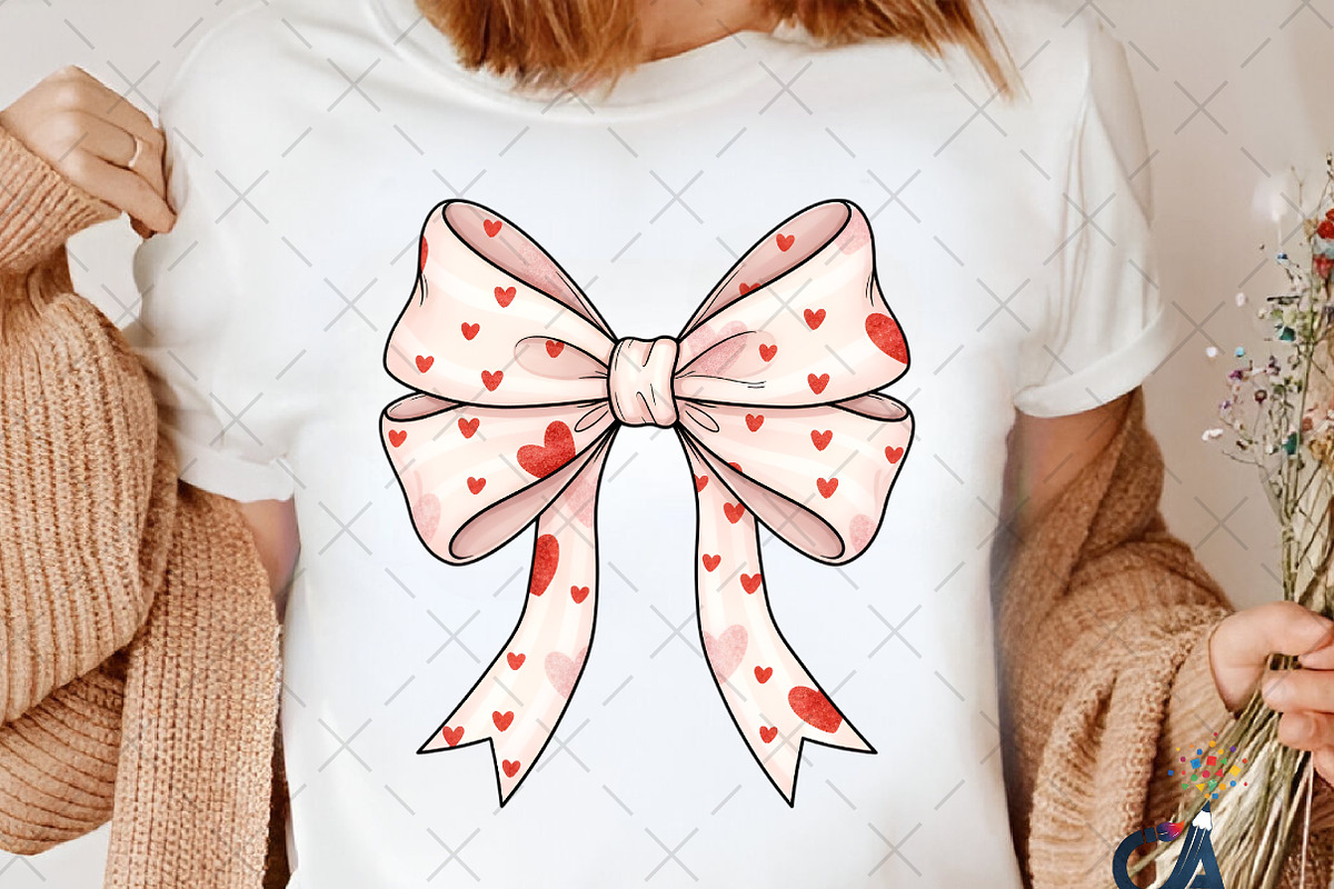 Coquette Valentine Heart Bow Png, an Illustration by Creative Art (Photo 3 of 6)