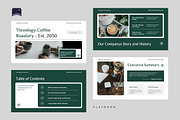 Threelogy Coffee Shop Business Plan, a Presentation Template by Claymoon Lab (Thumbnail 4 of 7)