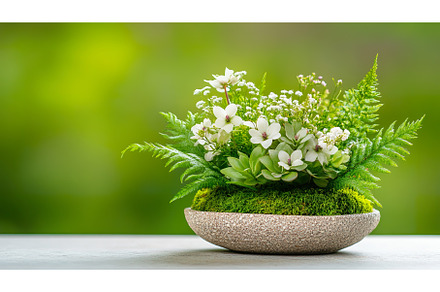Elegant floral arrangement in stone, a Nature Photo by Lermont51