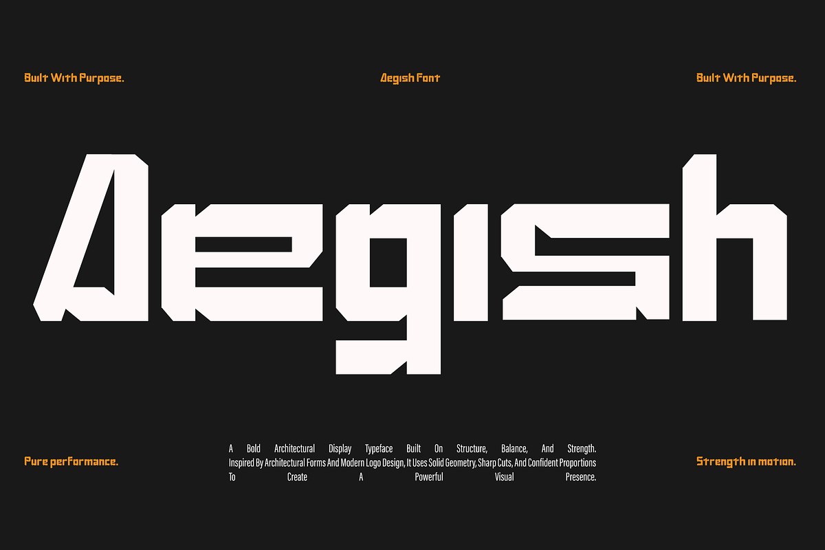 Aegish, a Sans Serif Font by Naksatra (Photo 1 of 12)