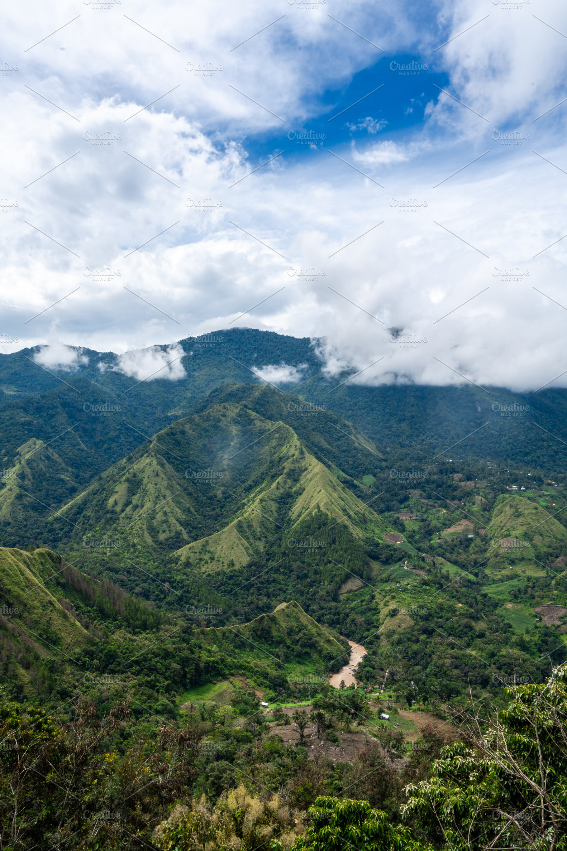 Mountain landscape in Toraja land, Sulawesi, Indonesia, a Nature Photo by GoodGoods