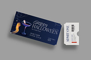 Halloween Ticket Template, a Stationery Template by BrandPacks (Thumbnail 3 of 5)