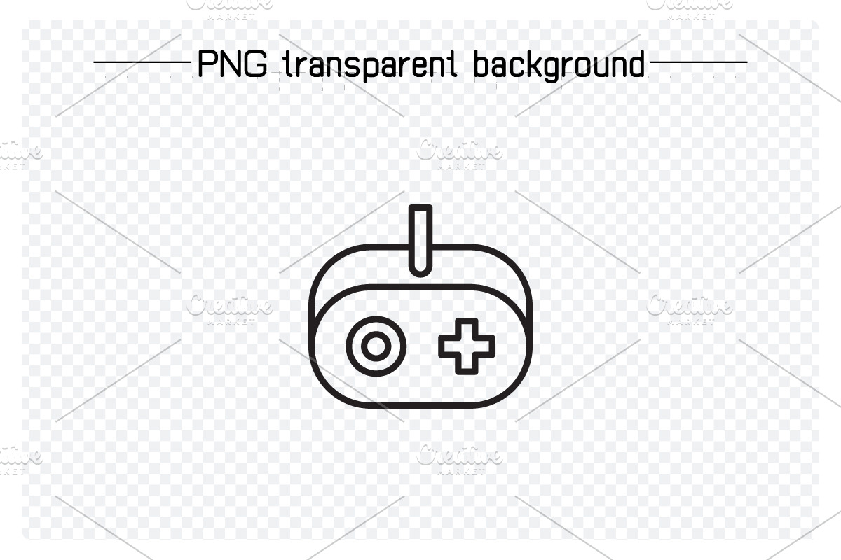 Joystick Icons Line Illustration, an Outline Icon by Designfour (Photo 3 of 7)