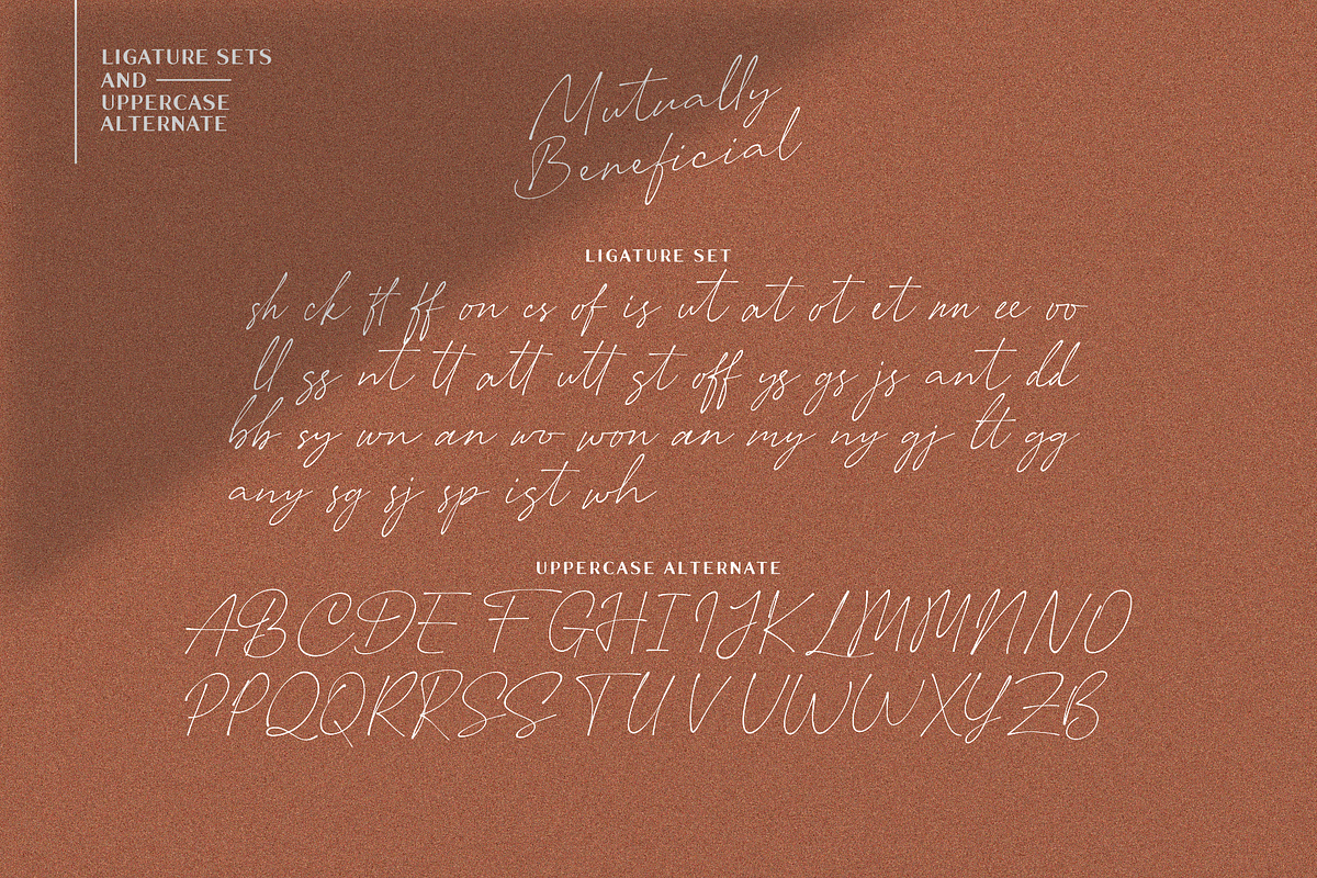 Mutually Beneficial, a Script Font by Java pep (Photo 11 of 11)