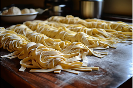 Fresh Homemade pasta. Generate Ai, a Food & Drink Photo by Ylivdesign