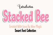 Stacked Bee, a Slab Serif Font by Wow Magic (Thumbnail 1 of 3)