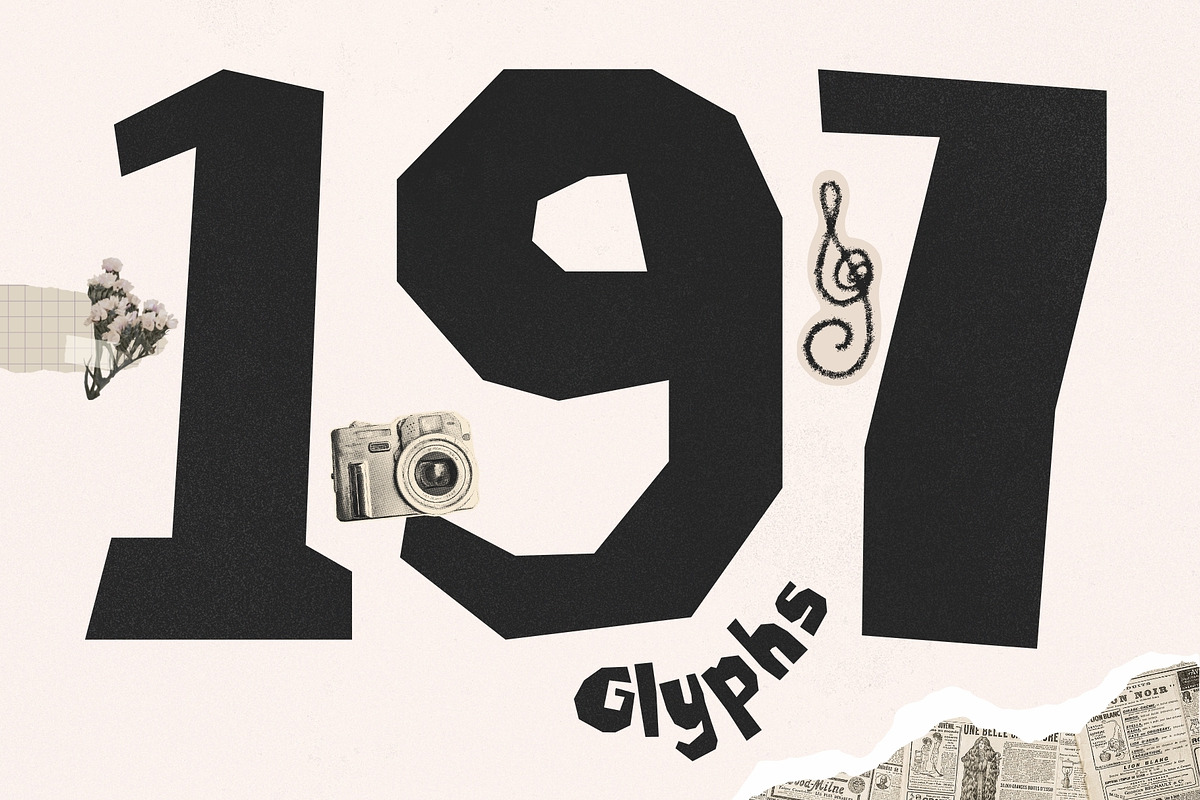 Craft Society - Paper Cutout Font, a Handwritten Font by HipFonts (Photo 6 of 11)