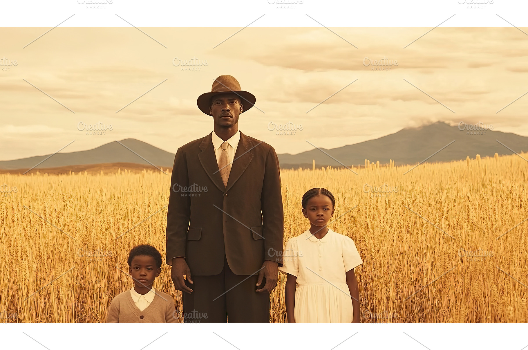 Portrait of an African father and, a Nature Photo by Lermont51