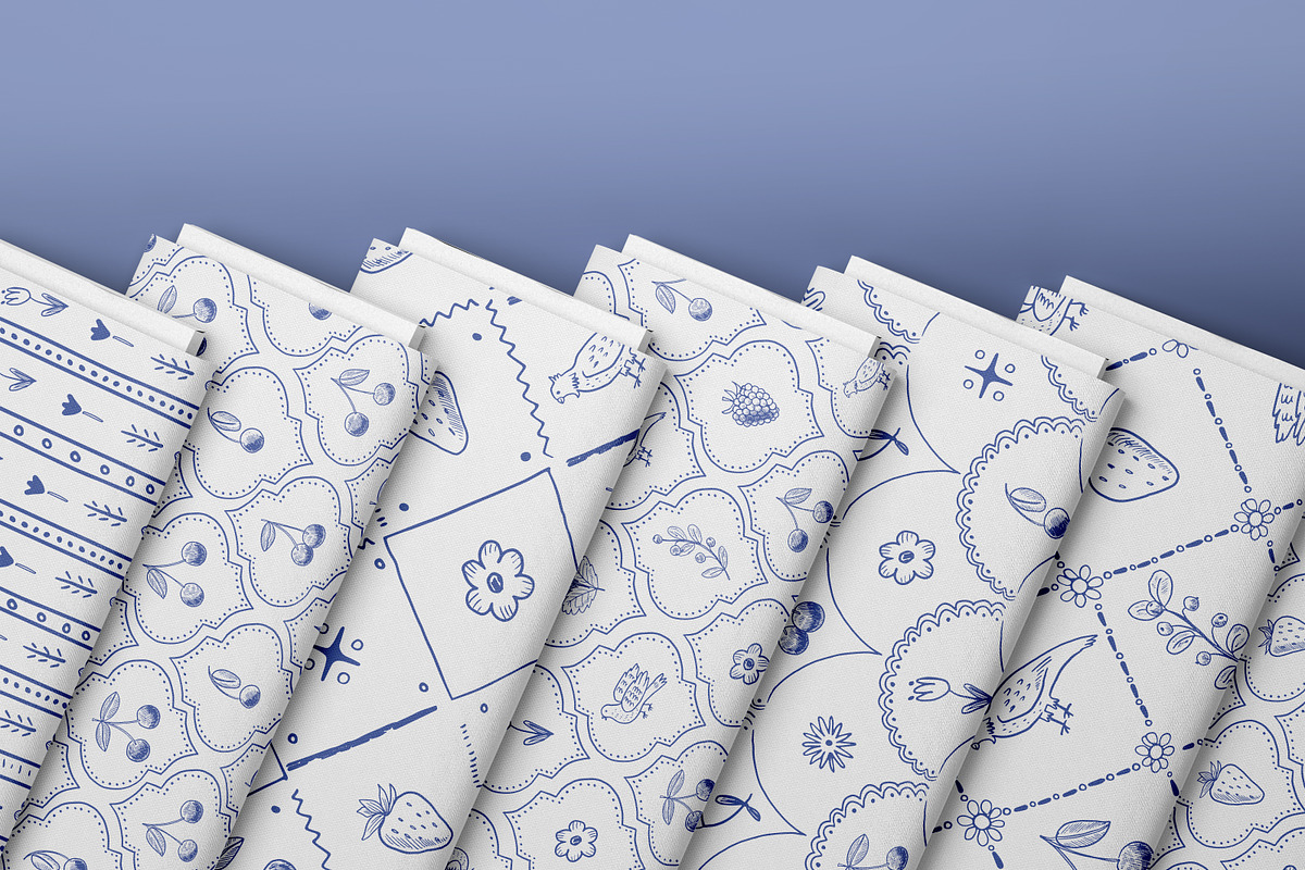 Flowers Birds Berries, a Pattern Graphic by GooseFrol (Photo 2 of 18)