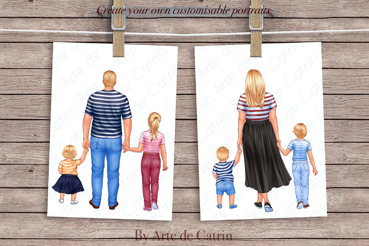 Our Huge Family Clipart, Parents, a Person Illustration by ArtedeCatrin (Photo 9 of 10)