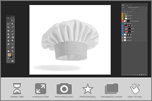 Chef Hat Mockup PSD