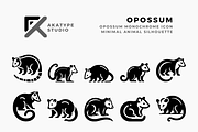 Opossum Vector Icon, an Icon by Akatype Studio (Thumbnail 1 of 3)