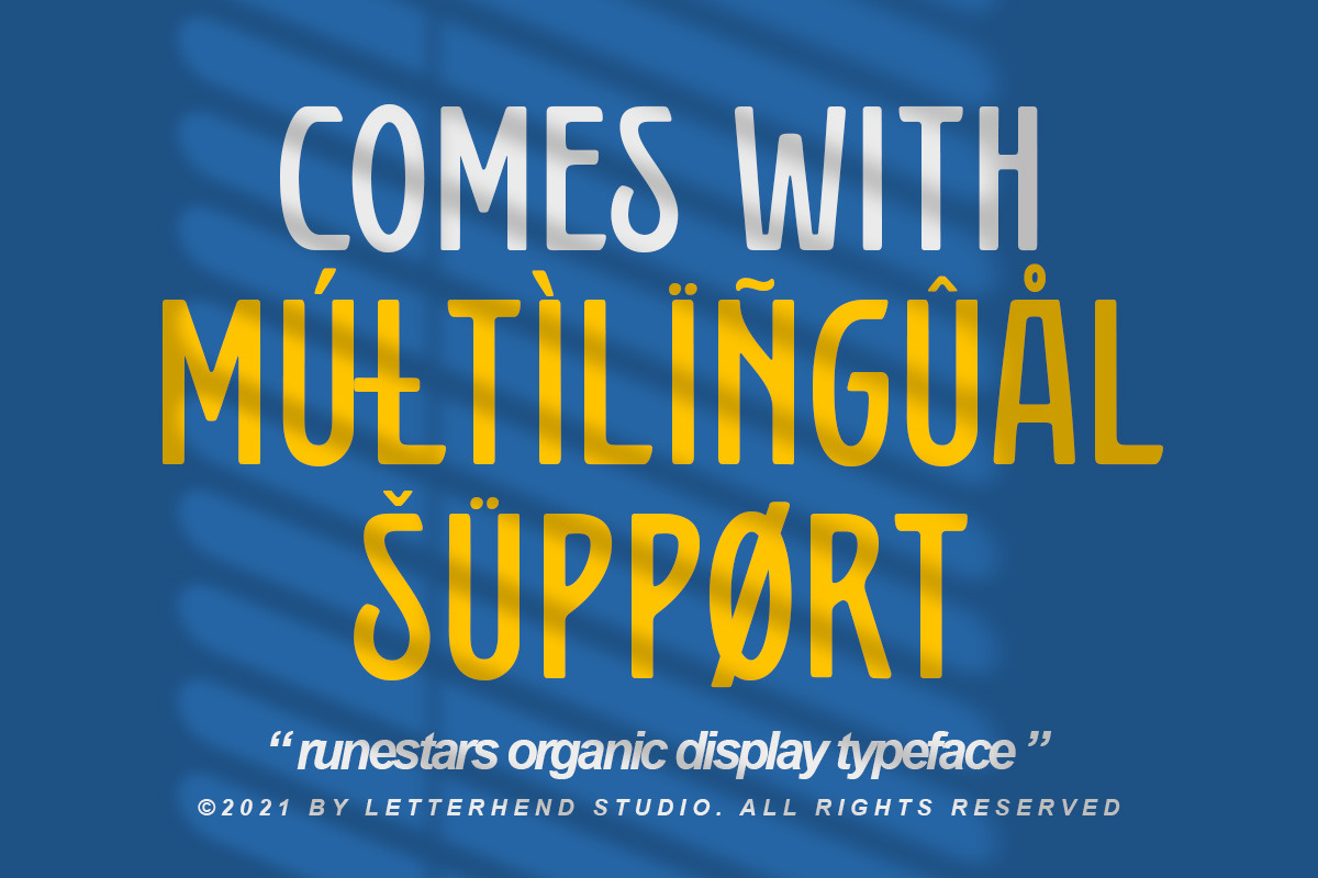Runestars - Organic Display, a Font by Letterhend Studio (Photo 8 of 8)