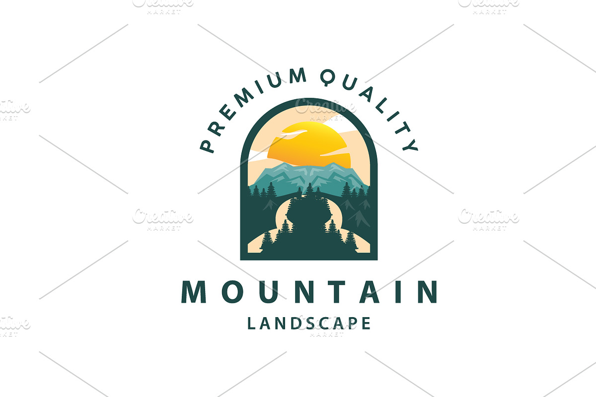 Landscape logo nature adventure, a Branding & Logo Template by Maylianaw28