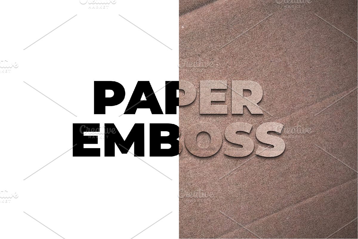 Paper Emboss Text Effect, a Layer Style Add-On by alexdndz (Photo 2 of 2)