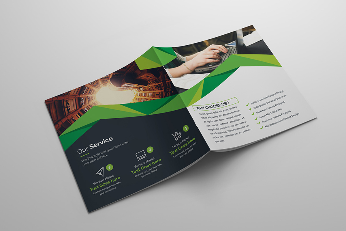 Pro_Square Bi-Fold Brochure, a Brochure Template by GenerousArt (Photo 11 of 11)