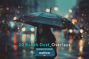 Bokeh Dust Transparent PNG Overlays