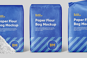 Paper Flour Bag Mockup, a Packaging Mockup by BlackMockup (Thumbnail 5 of 12)