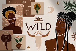 WILD. Abstract collection.