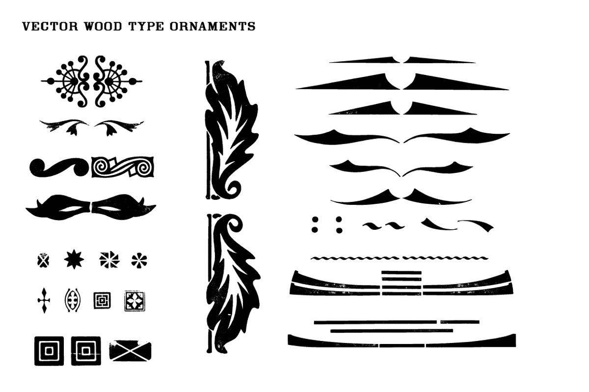 Borders & Ornaments Vector Art, an Object Graphic by Wood Type Revival (Photo 4 of 4)