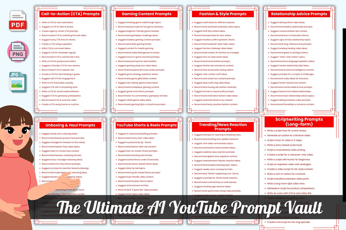 The Ultimate AI YouTube Prompt Vault preview 2