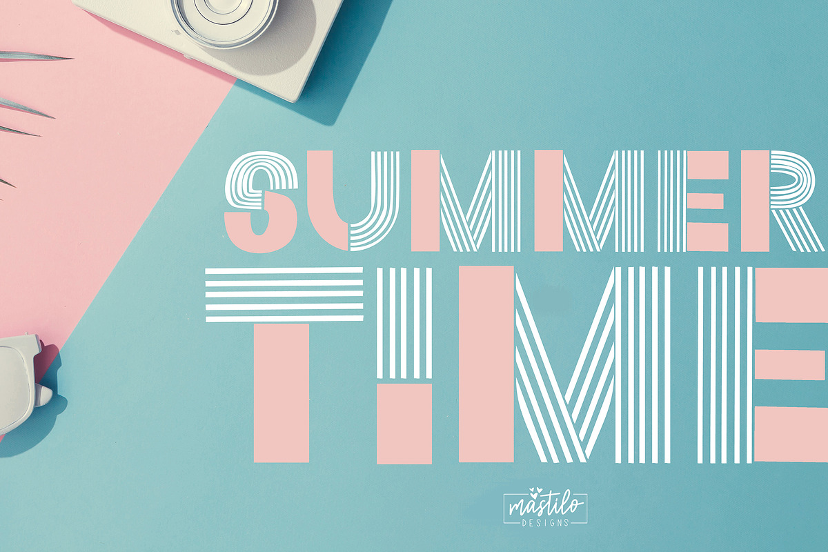 Stardust Multiline Retro Font, a Sans Serif Font by Mastilo Designs (Photo 6 of 8)