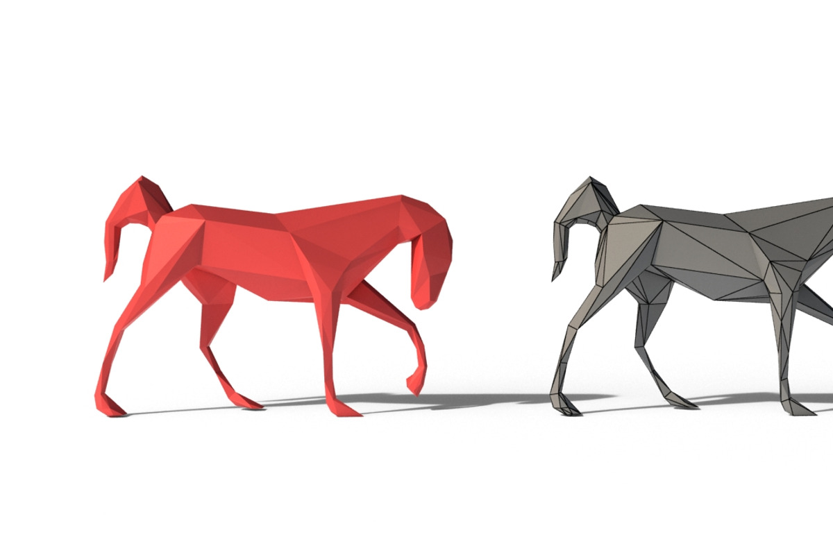 Low Poly Horses Pack, an Animal 3D Model by Tedi Permana (Photo 12 of 28)