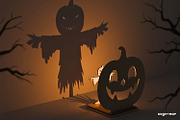 Halloween Shadow Candle Holders, a Decorative Illustration by svgocean (Thumbnail 11 of 14)