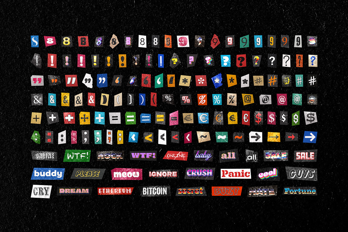 Ransom Note Letters Collection, an Object Graphic by pixelbuddha.net (Photo 8 of 14)