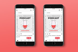 Talkshow Instagram Post Flyer, a Flyer Template by Tokosatsu