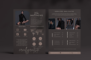 4 Page Media Kit Template Dark Theme, a Presentation Template by CoCreatorDesigns (Thumbnail 9 of 10)